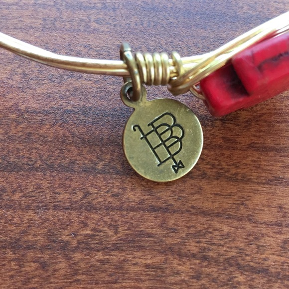 Bourbon & Bowties Red and Gold Bracelet - Picture 3 of 4